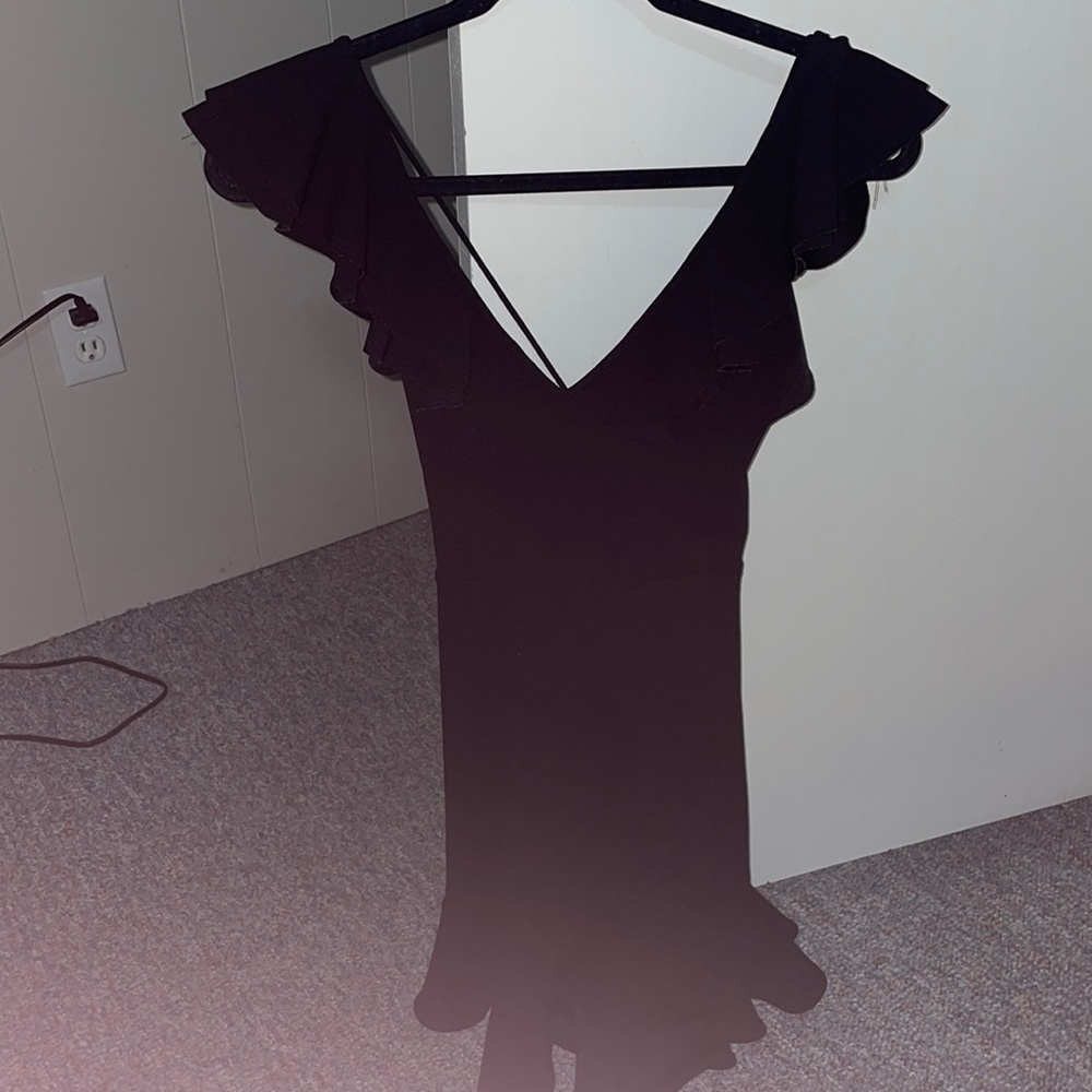 black formal bodycon dress